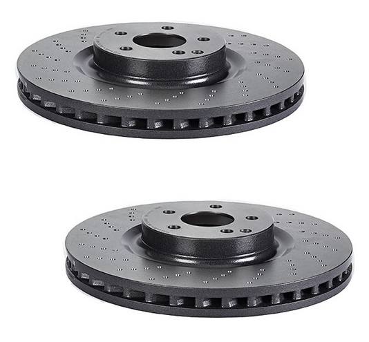 Mercedes Brakes Kit - Brembo Pads and Rotors Front (360mm) (Ceramic) 221421181207 - Brembo 3052827KIT